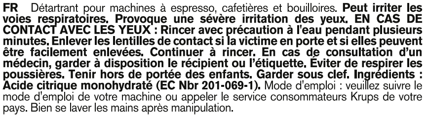 Détartrants poudre x 2 F054001B