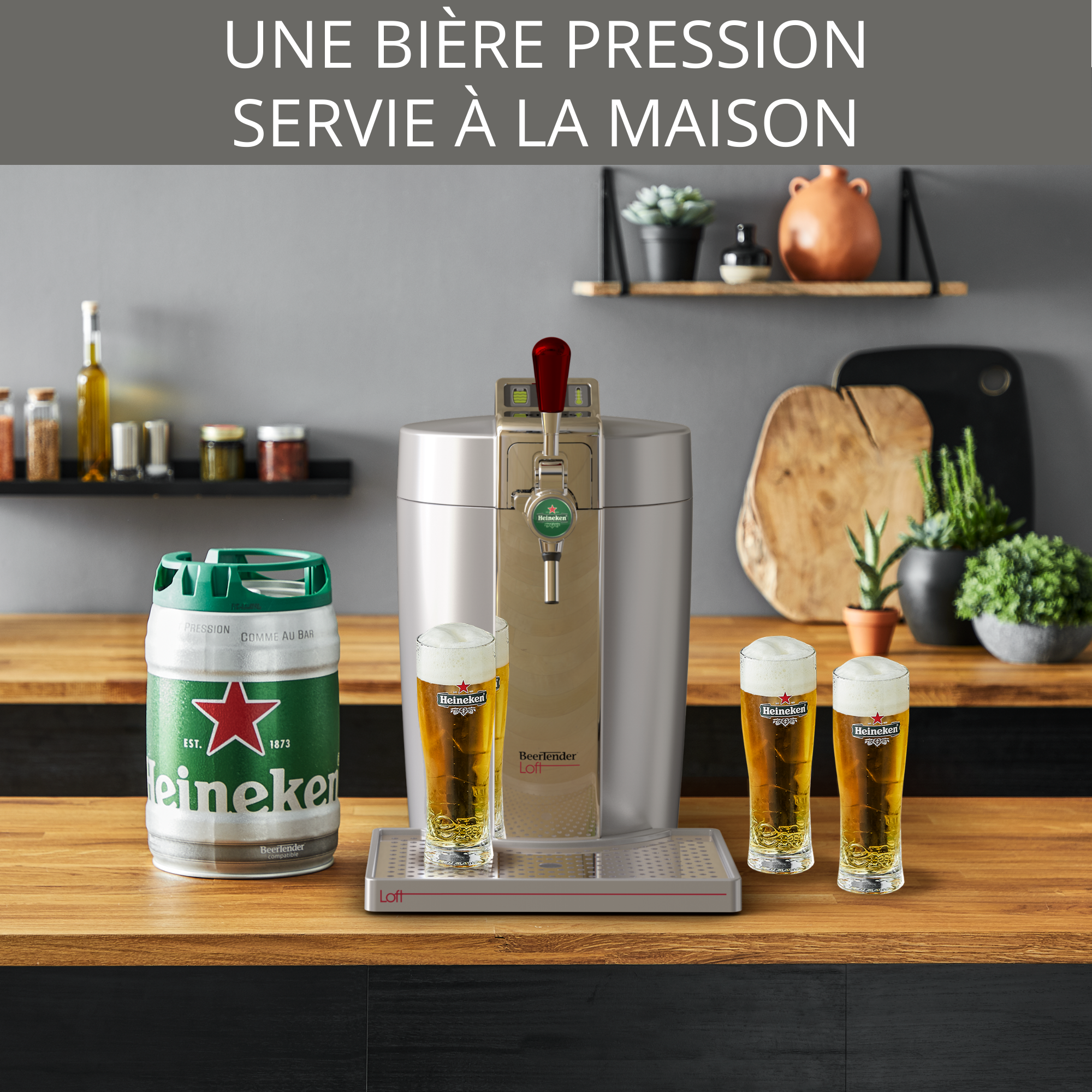 BEERTENDER  LOFT EDITION silver / chrome