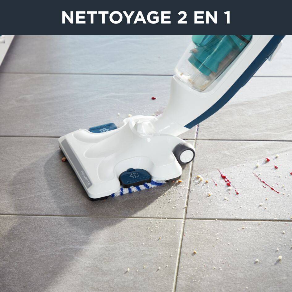 Clean & Steam Revolution, Nettoyeur Vapeur, 2-en-1, Tous Types de Sols, Diffuseur