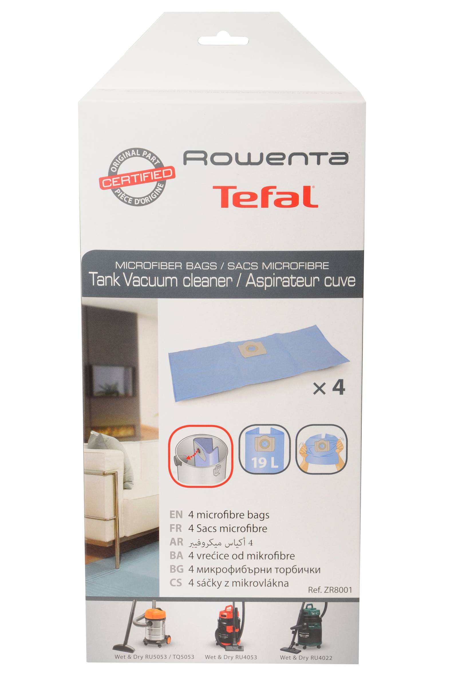 Sacs microfibres x4 ZR8001