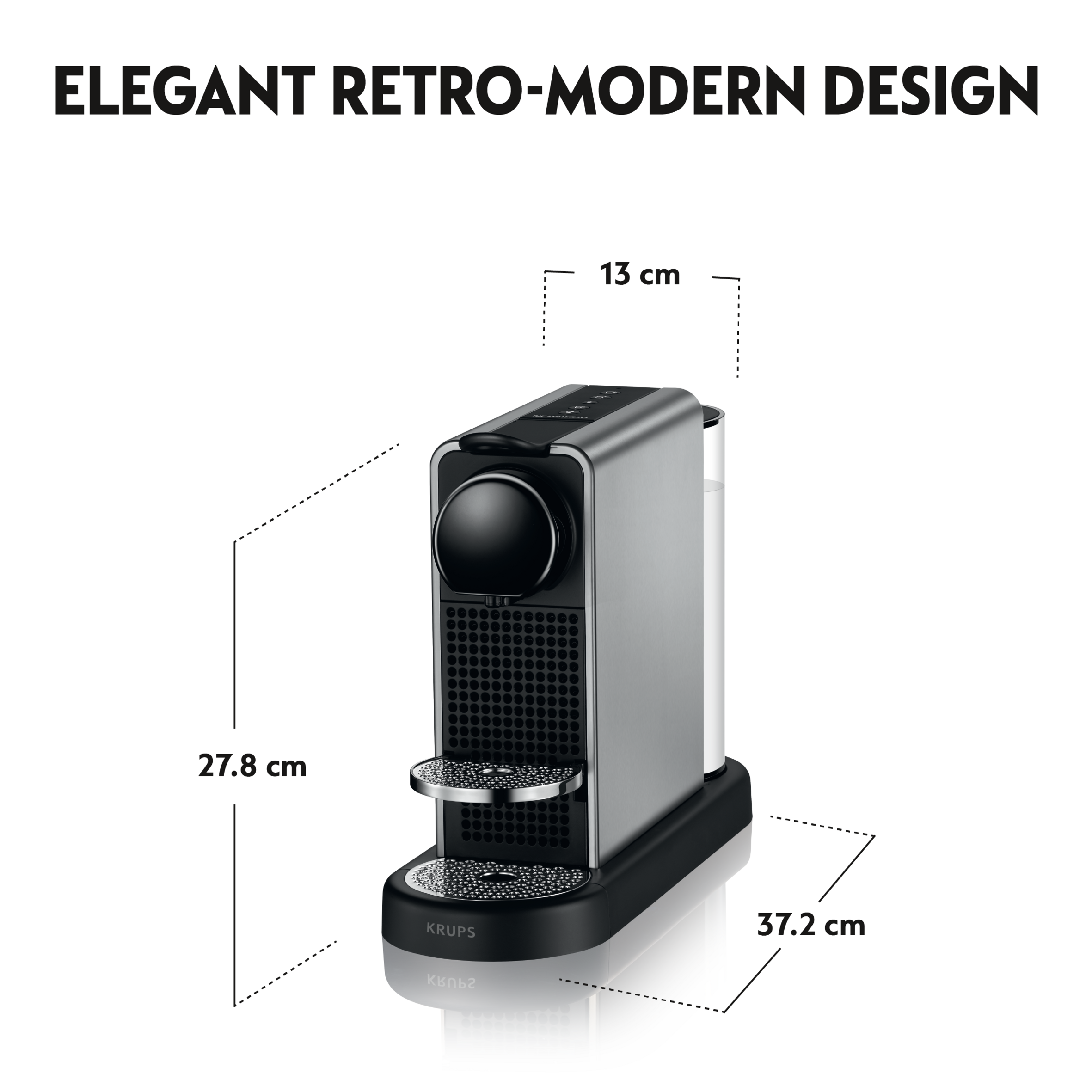 Nespresso CitiZ Platinum de Krups, titane