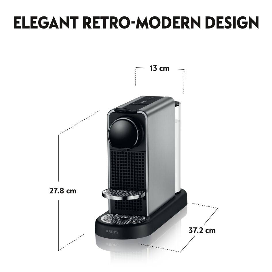 Nespresso CitiZ Platinum de Krups, titane