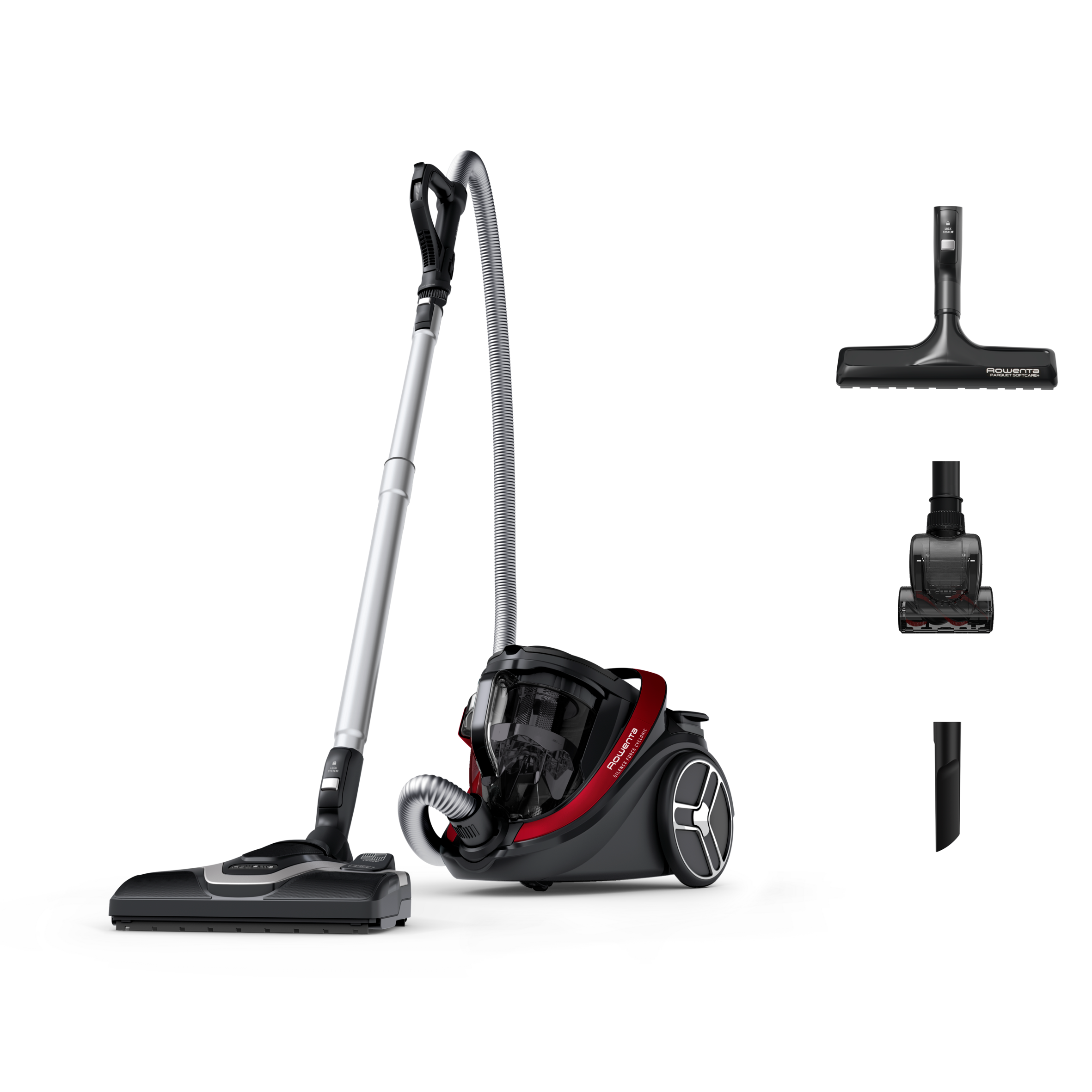 Silence Force Cyclonic Effitech, Aspirateur sans sac, 500W, 59 dB(A), Fabriqué en France