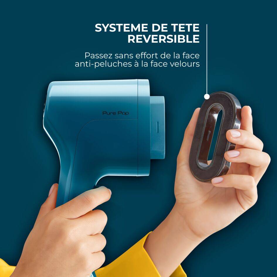 Pure POP Bleu, Défroisseur à main, 1300 W, 20&nbsp;g/min, Compact, Voyage, Calor