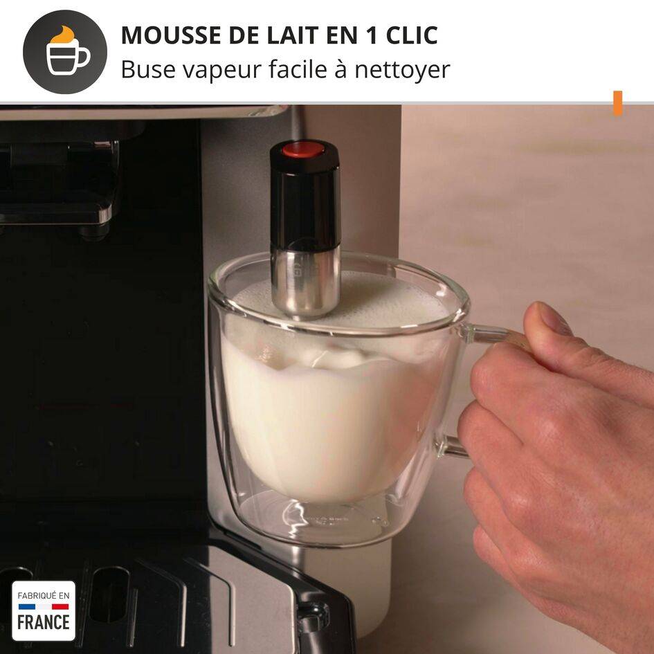 Sensation, Krups, Machine à café à grains, 4 recettes café, Interface tactile