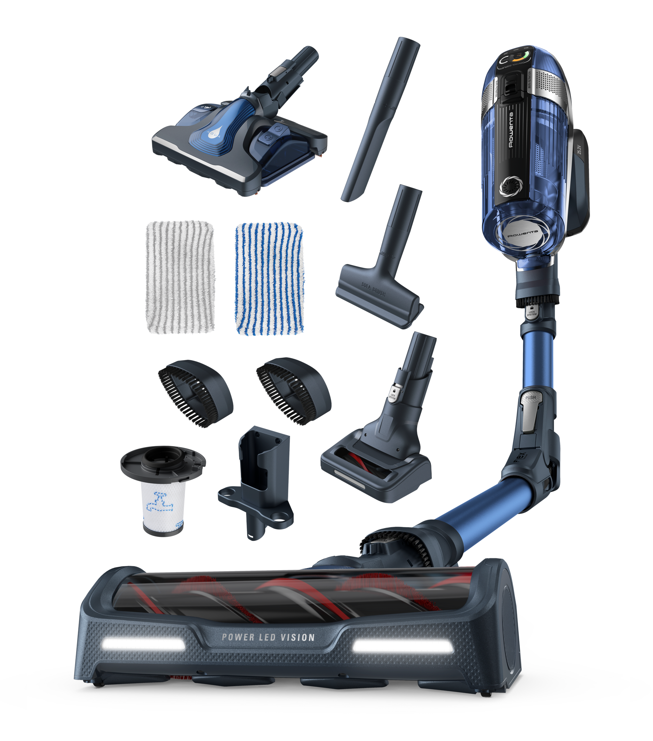 X-Force Flex 11.60 Aqua, Aspirateur balai laveur sans fil, 130AW, 45min, Animal