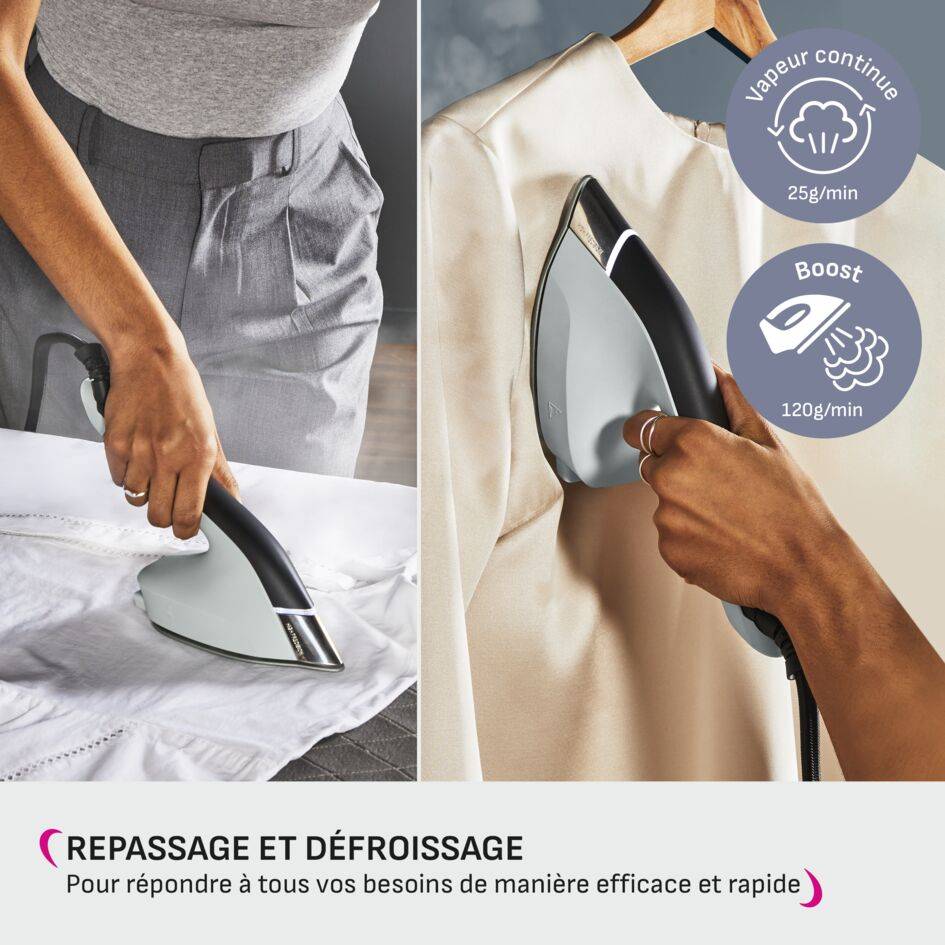 Défroisseur et Fer vapeur Duo Power, efficace et polyvalent