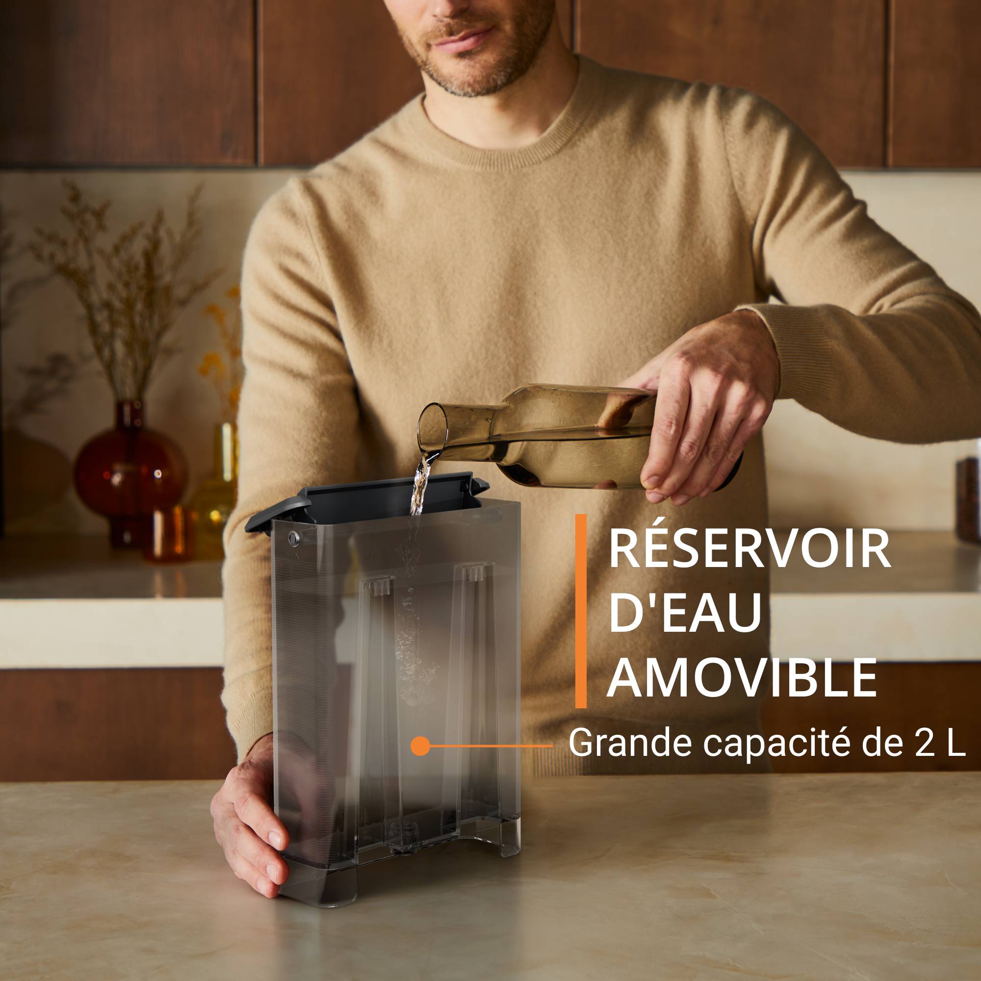 Machine espresso manuelle Authentic Gris clair