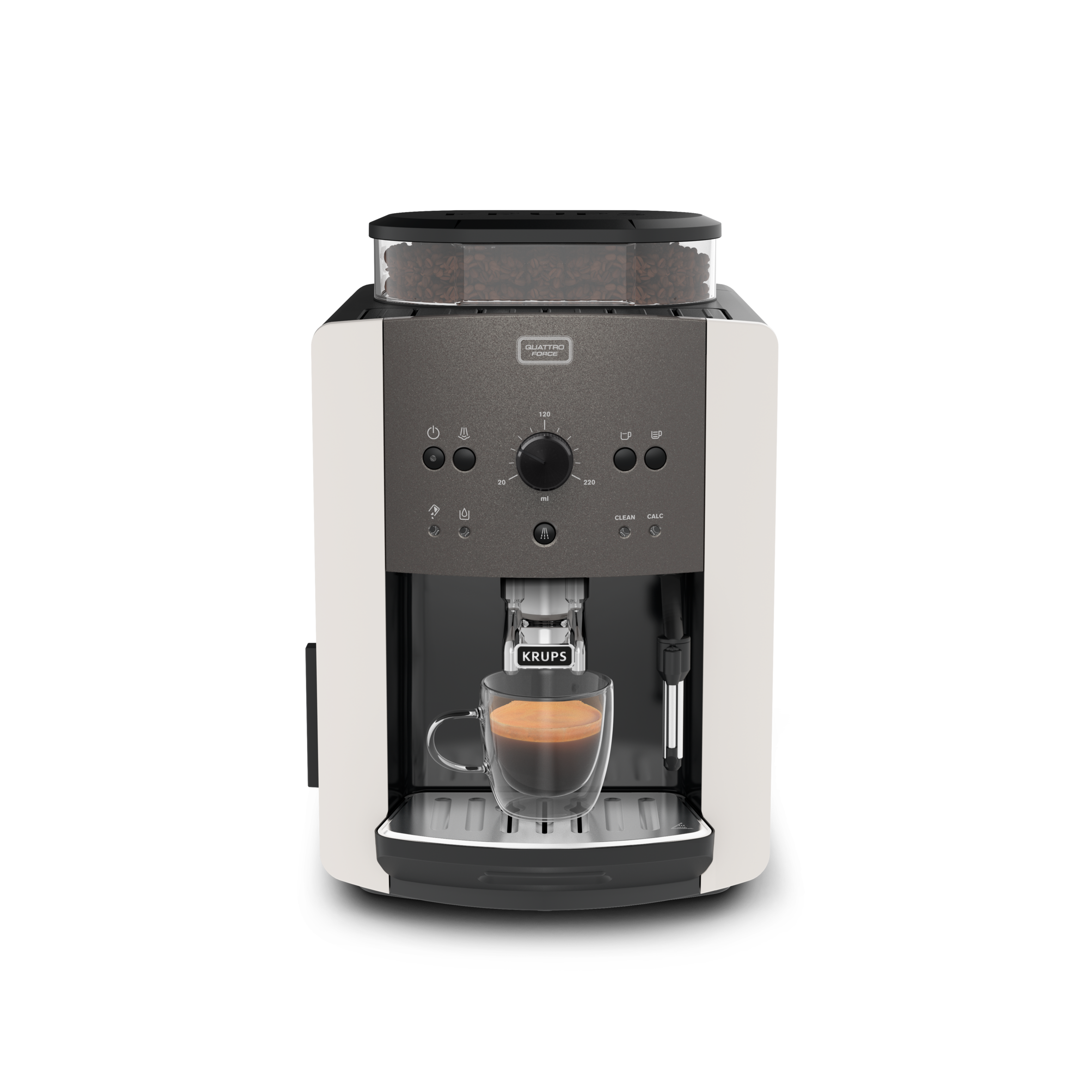 Arabica manuelle ivoire et gris