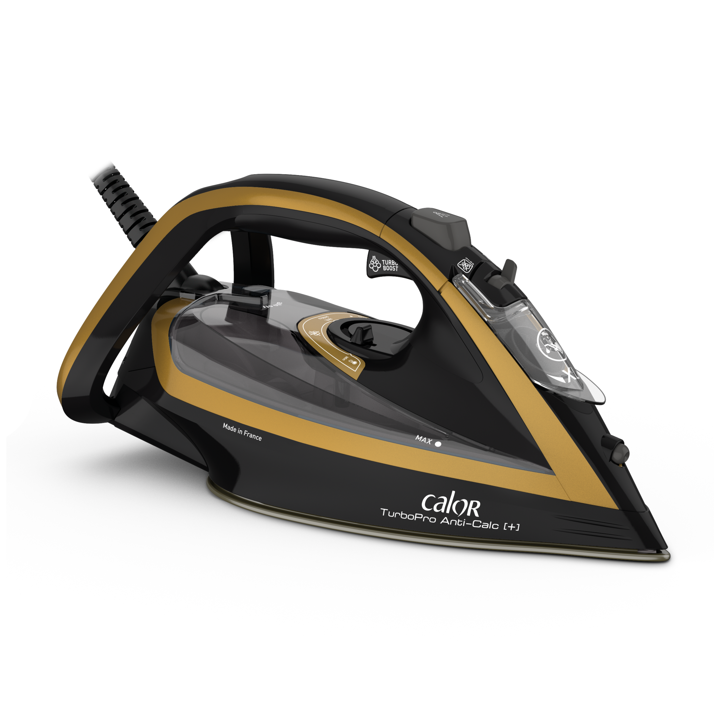 TURBO PRO ANTI CALC 3000 W NOIR ET OR