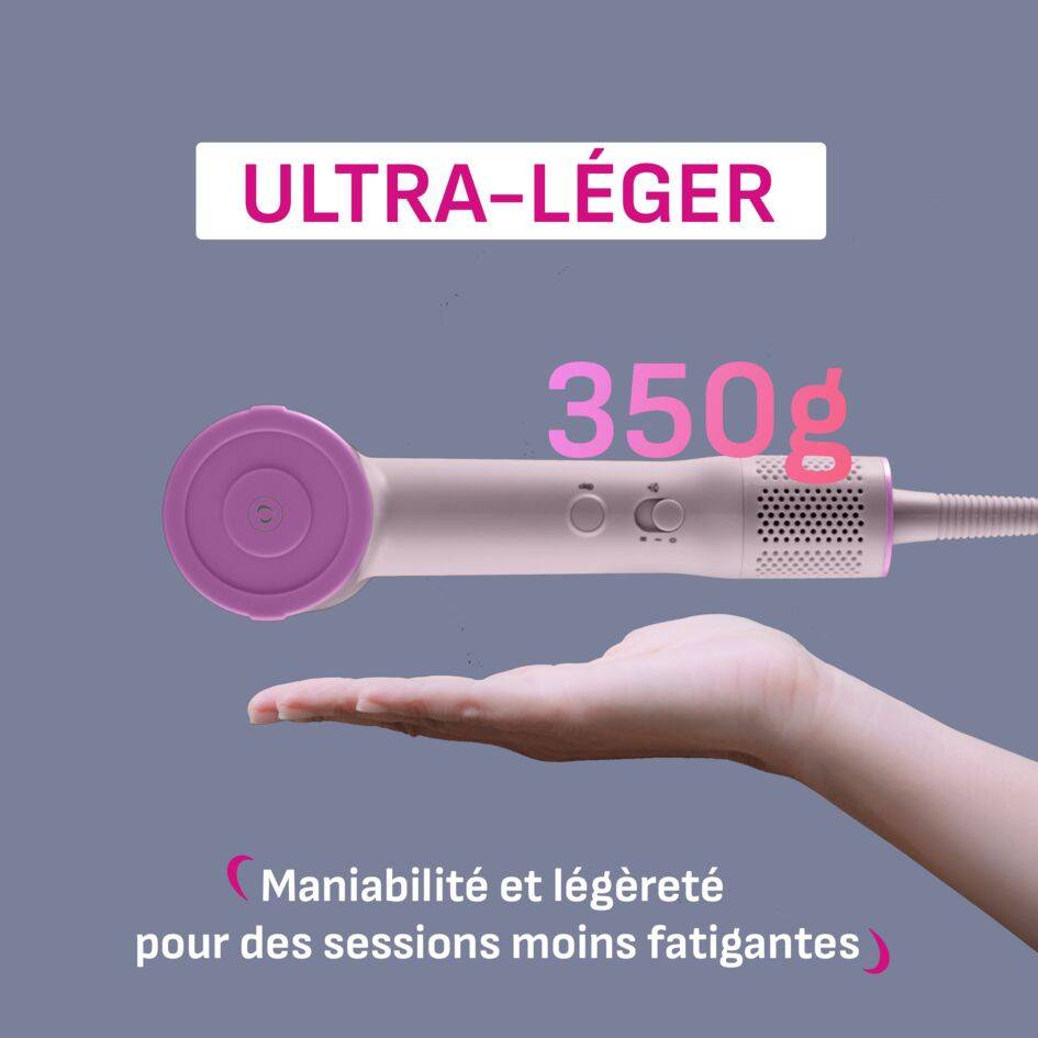 Blumia, Sèche-cheveux, Moteur digital, Séchage rapide, Léger, Compact, Calor