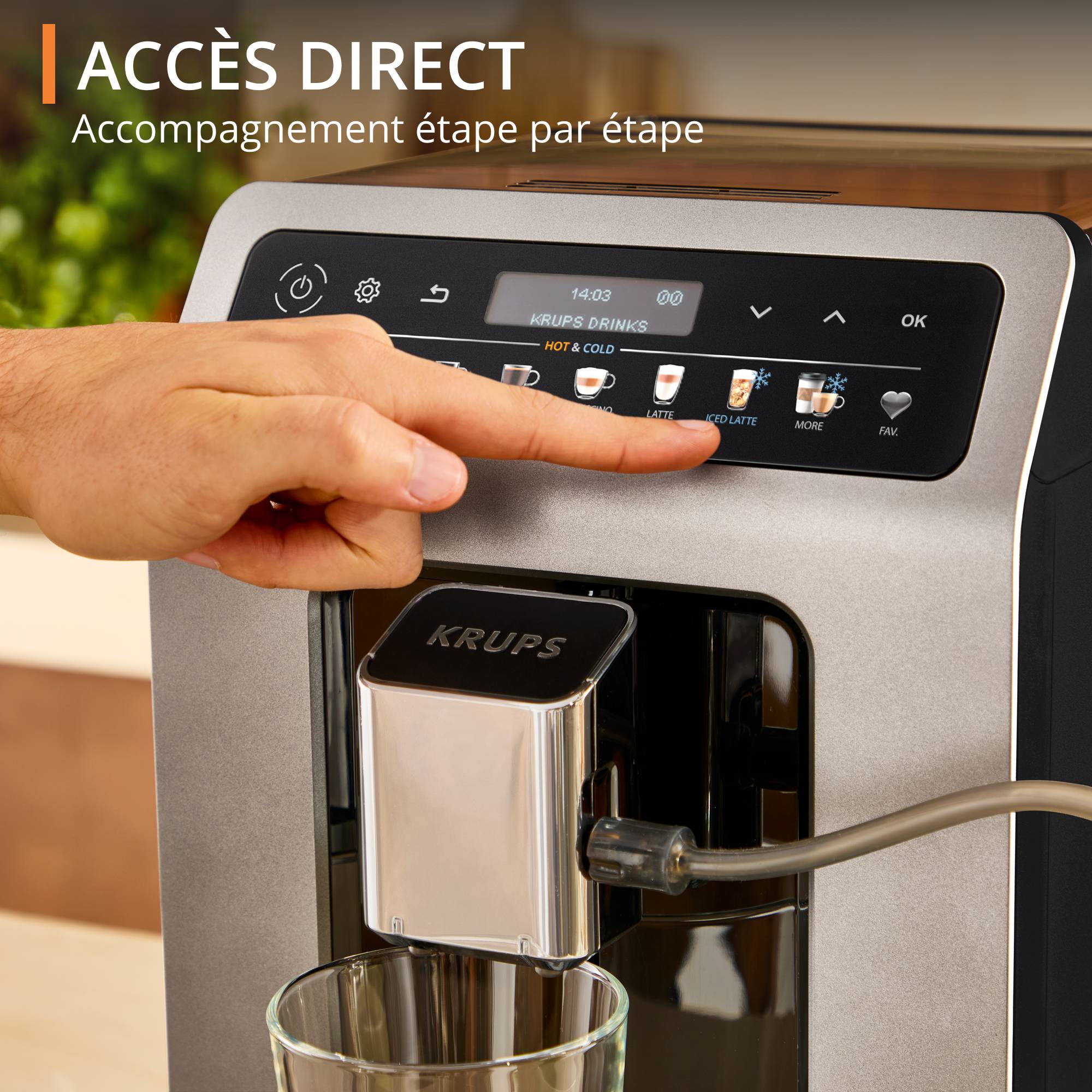 Evidence Hot & Cold, Machine expresso automatique, 18 recettes chaudes et froides