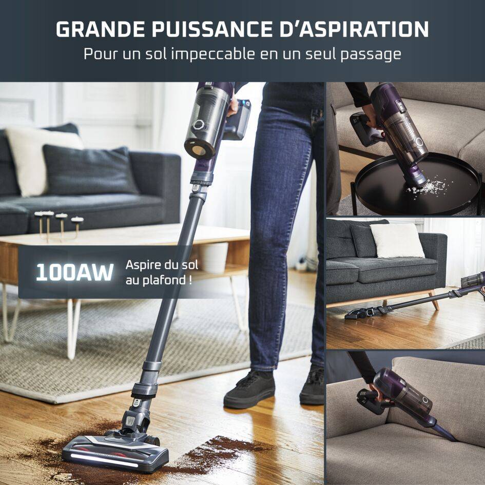 X-Pert 6.60, Aspirateur balai sans fil, 100W, 45min, Allergie