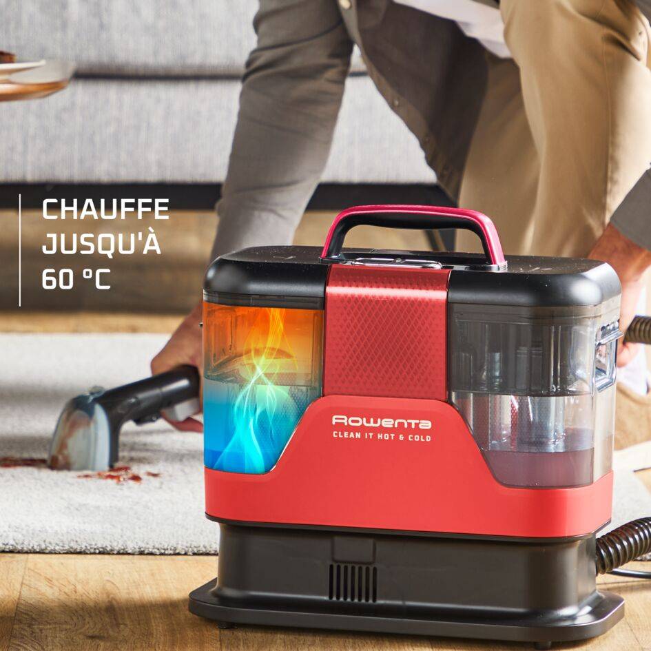 Clean It Hot & Cold, Shampouineuse, Nettoyeur détacheur, Eau chaude & eau froide