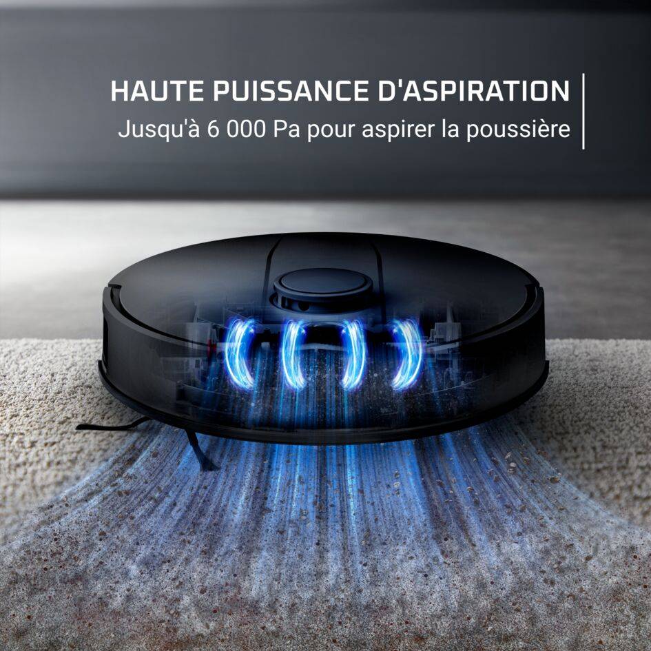 X-PLORER Serie&nbsp;135, Aspirateur robot laveur, Navigation laser, 6000 Pa