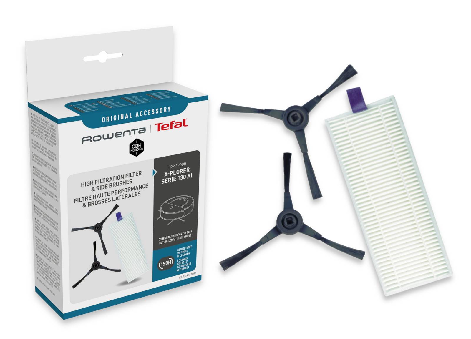 Filtre haute performance et brosses latérales ZR130002