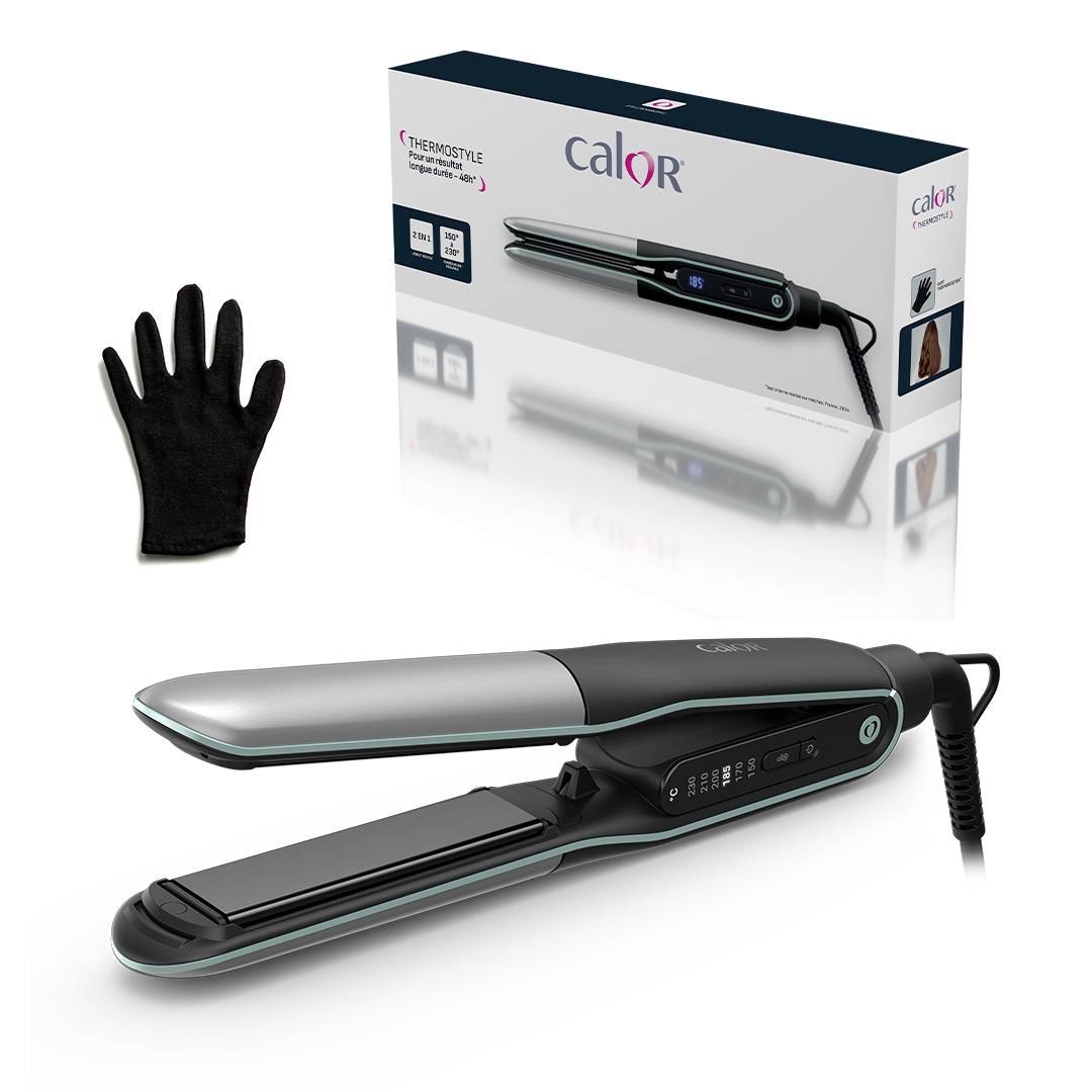 Thermostyle, Lisseur, Lissage et boucles, Coiffure Longue Tenue, Brillance, Calor