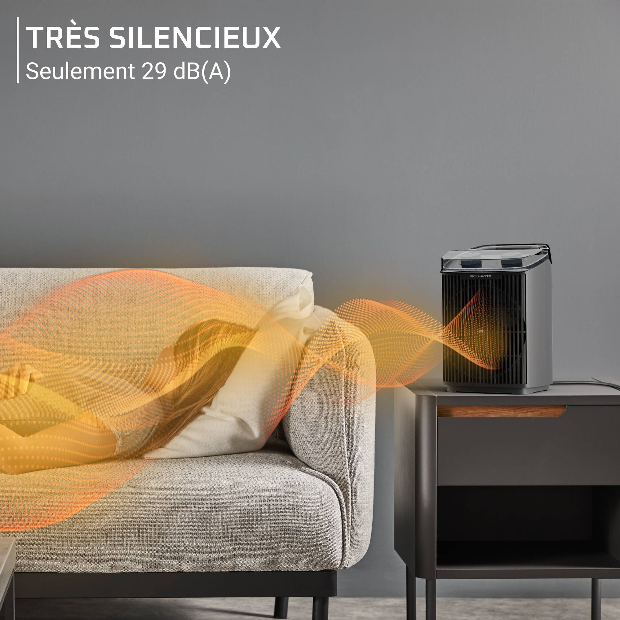 Intense Comfort Aqua, Radiateur d'appoint pour salle de bains, Silencieux, 2400 W