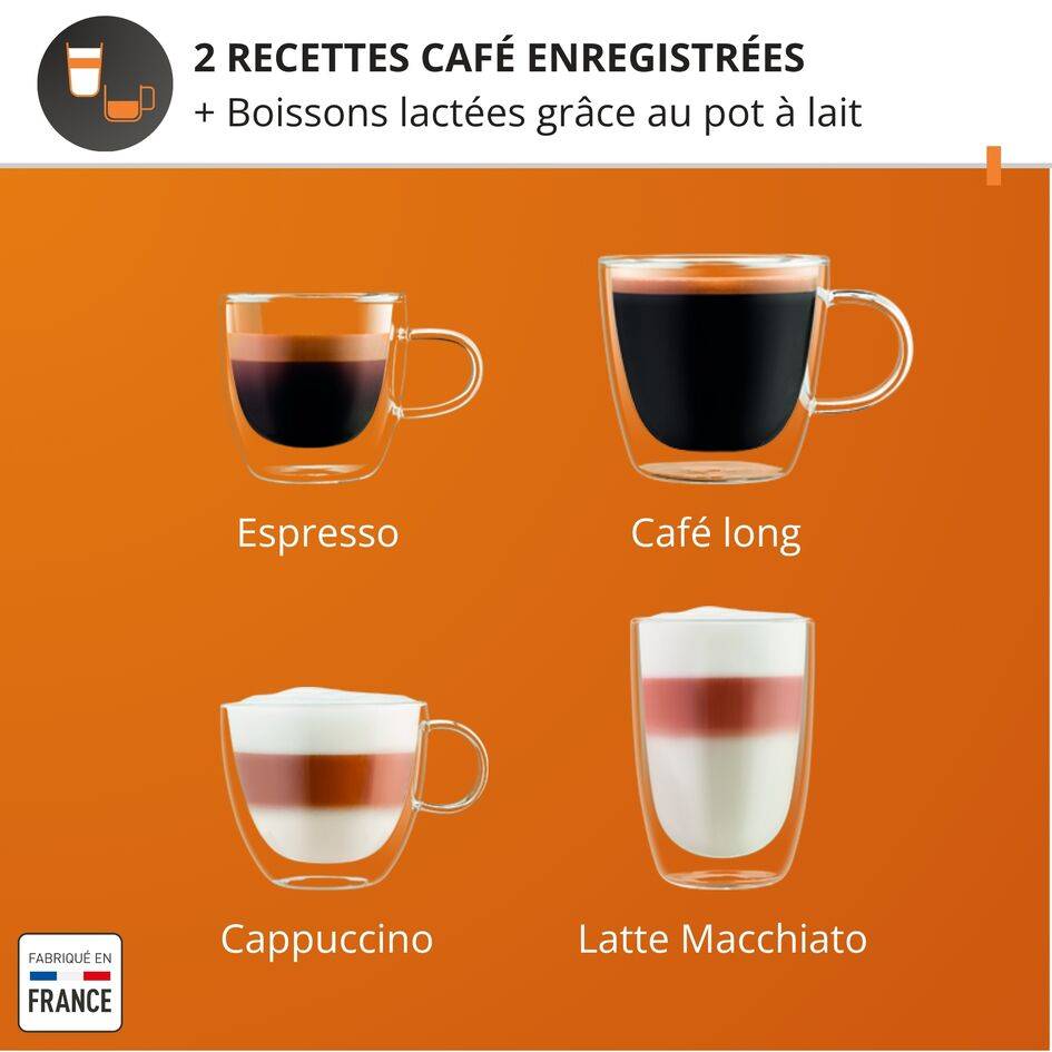 Essential, Krups, Machine à café à grains, Ecran LCD, Café Starbucks, Carafe à lait