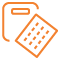 Icon orange d&apos;un gaufrier et croque monsieur krups pour page forfait de réparation