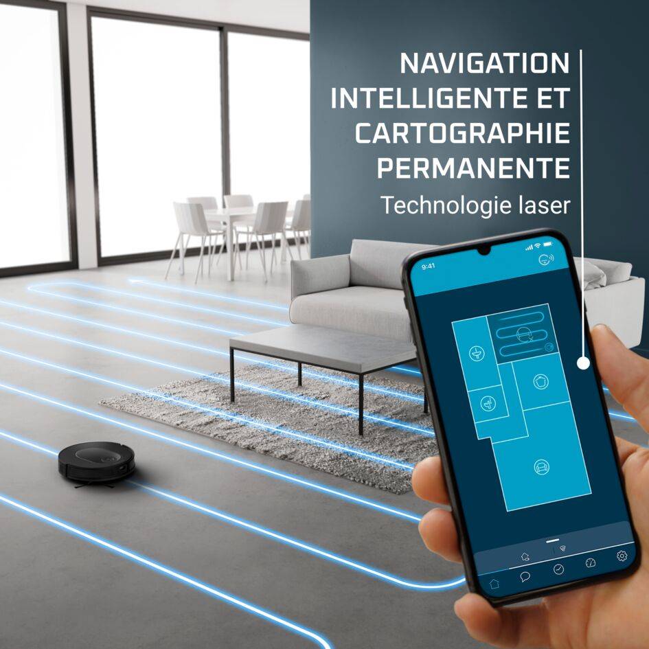 X-PLORER Serie 65, Aspirateur robot laveur, Nettoyage méthodique  