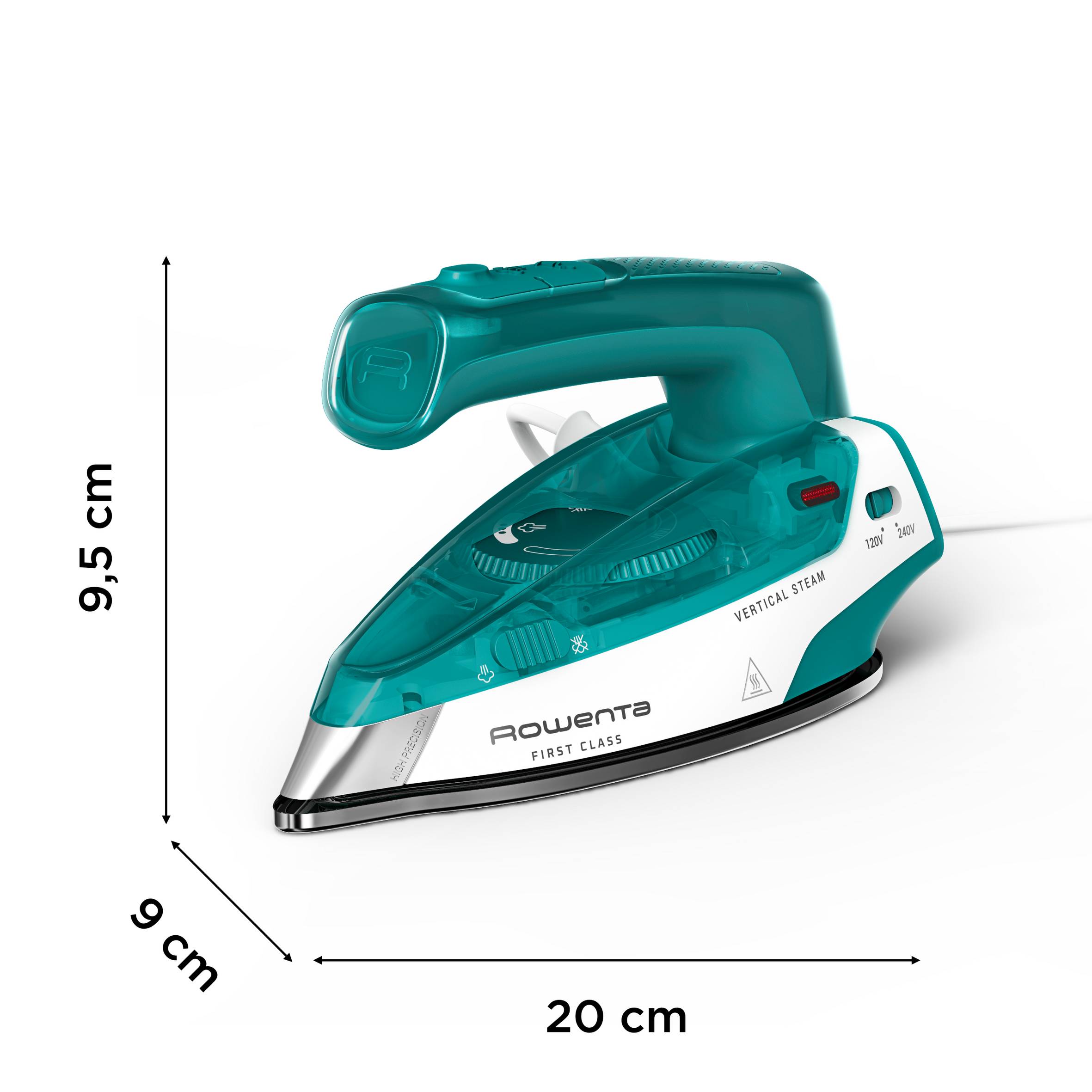 First Class, Fer vapeur, Format voyage pliable, Compact
