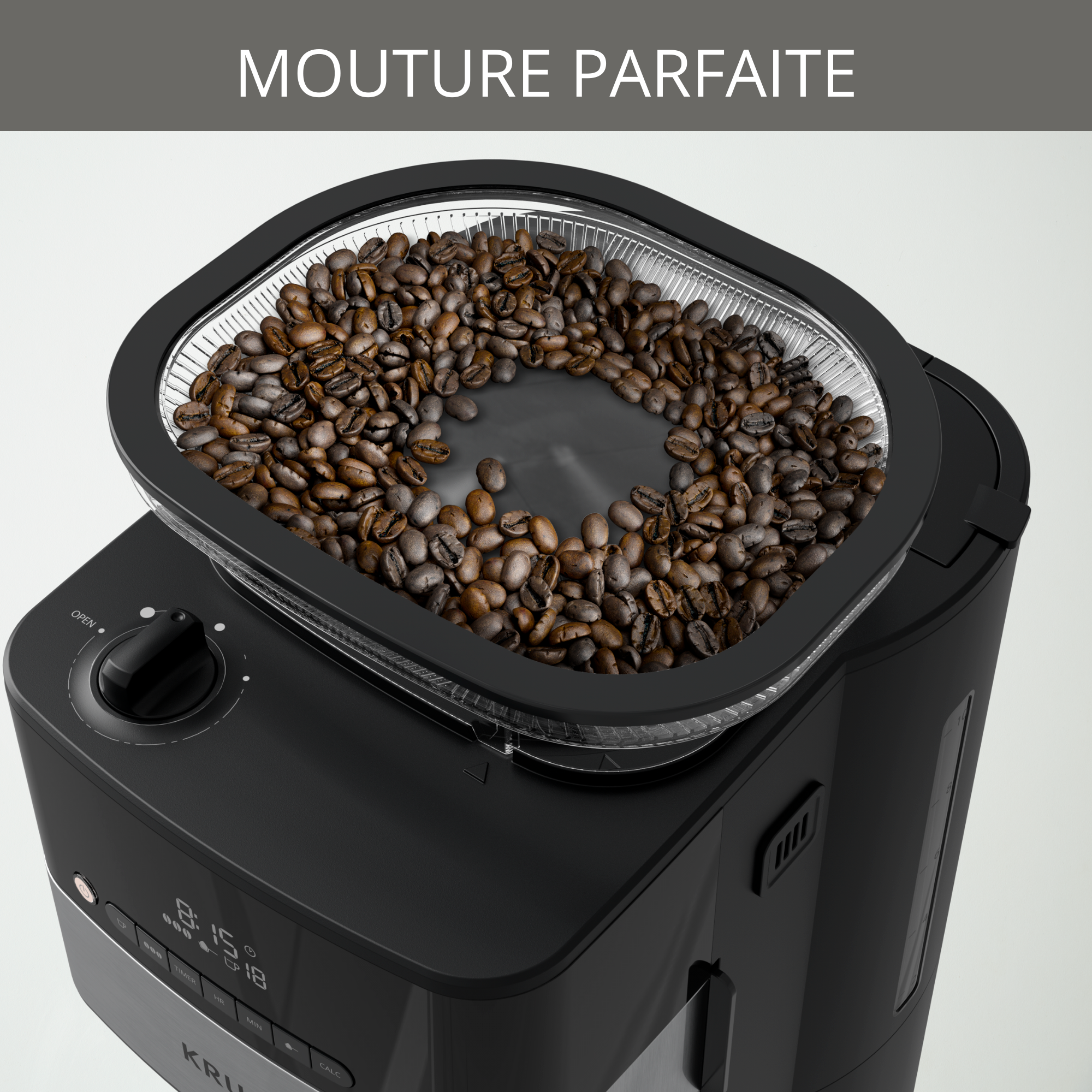 Cafetière filtre programmable Grind aroma, Broyeur à grains intégré, écran digital