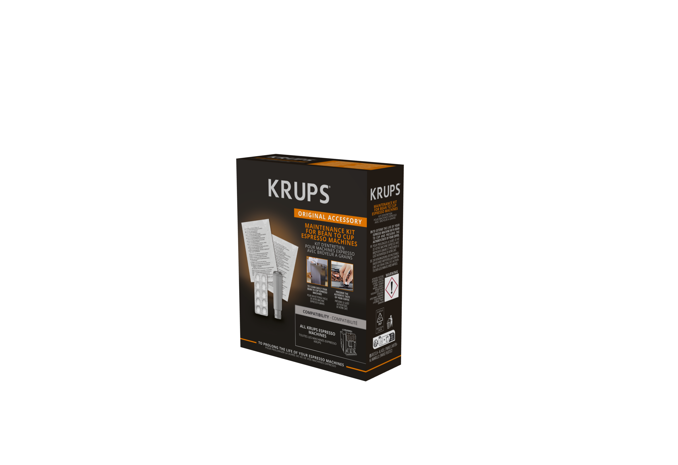 Kit d'entretien pour machine Espresso avec broyeur à grains XS530010
