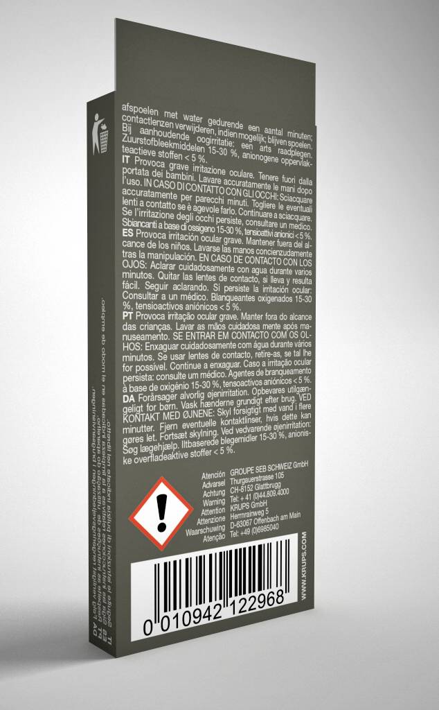 Lot de 10 pastilles nettoyantes pour Espresseria XS300010