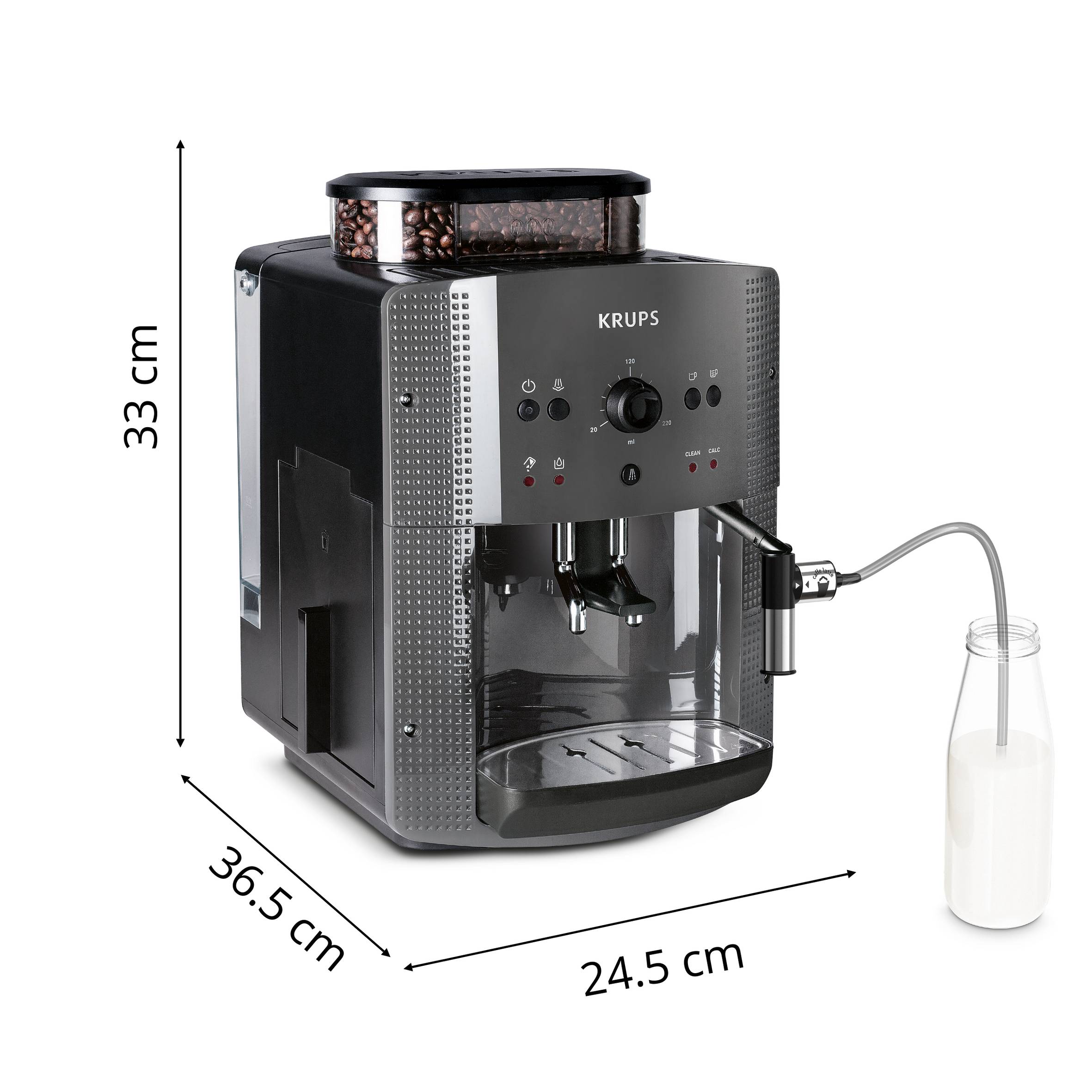 KRUPS Essential grise + accessoire lait