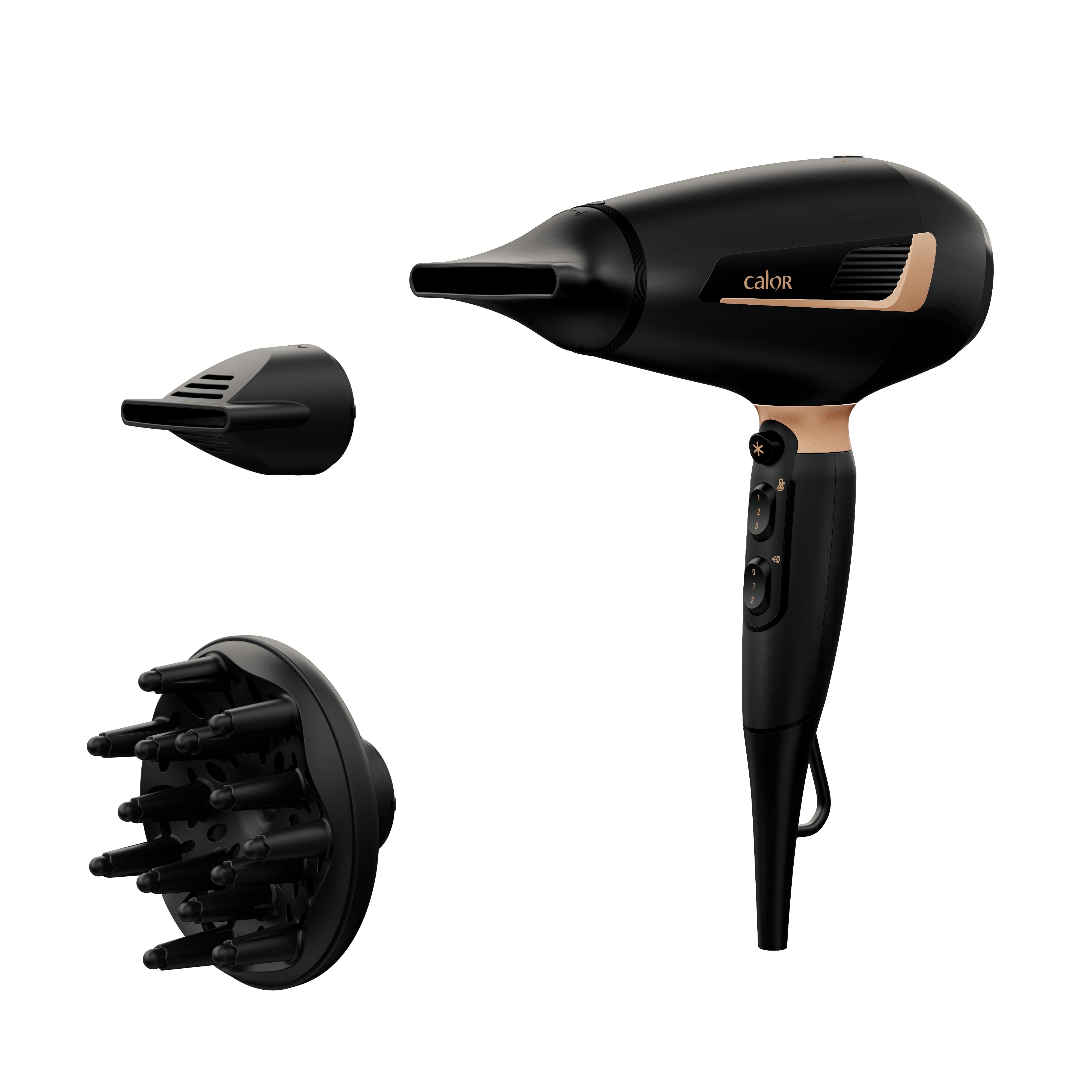 Pro Expert, Sèche-cheveux, Moteur Pro AC, 2200 W, Système Ionique, Calor