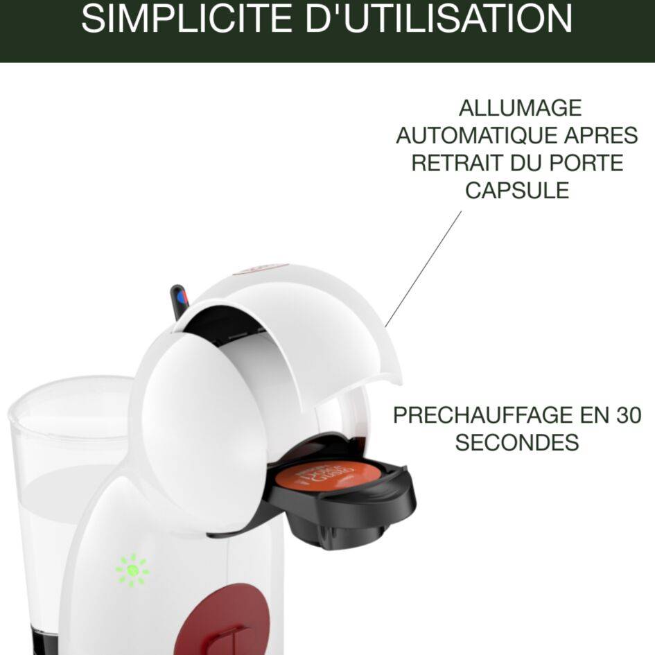 Piccolo XS blanche/rouge