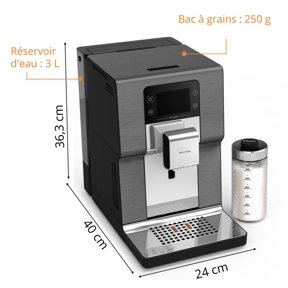 Intuition Experience Hot&Cold, Machine espresso automatique, 36&nbsp;recettes
