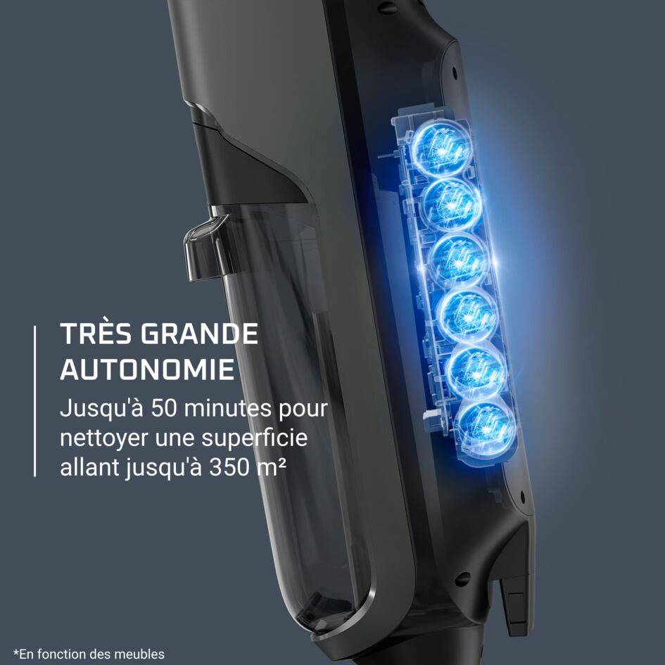 X-Clean 4, Aspirateur laveur sans fil, Aspiration et lavage simultanés pour gagner du temps