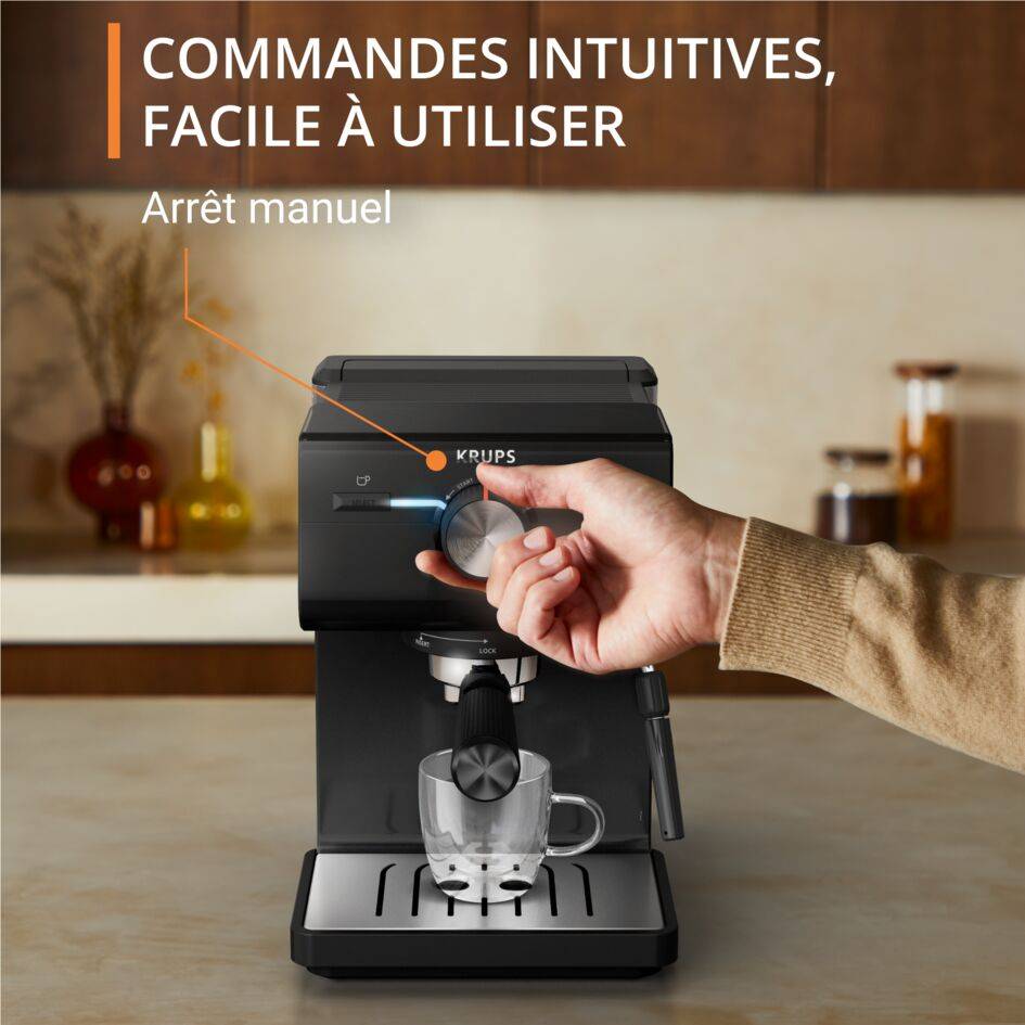 Machine espresso manuelle Authentic Noire