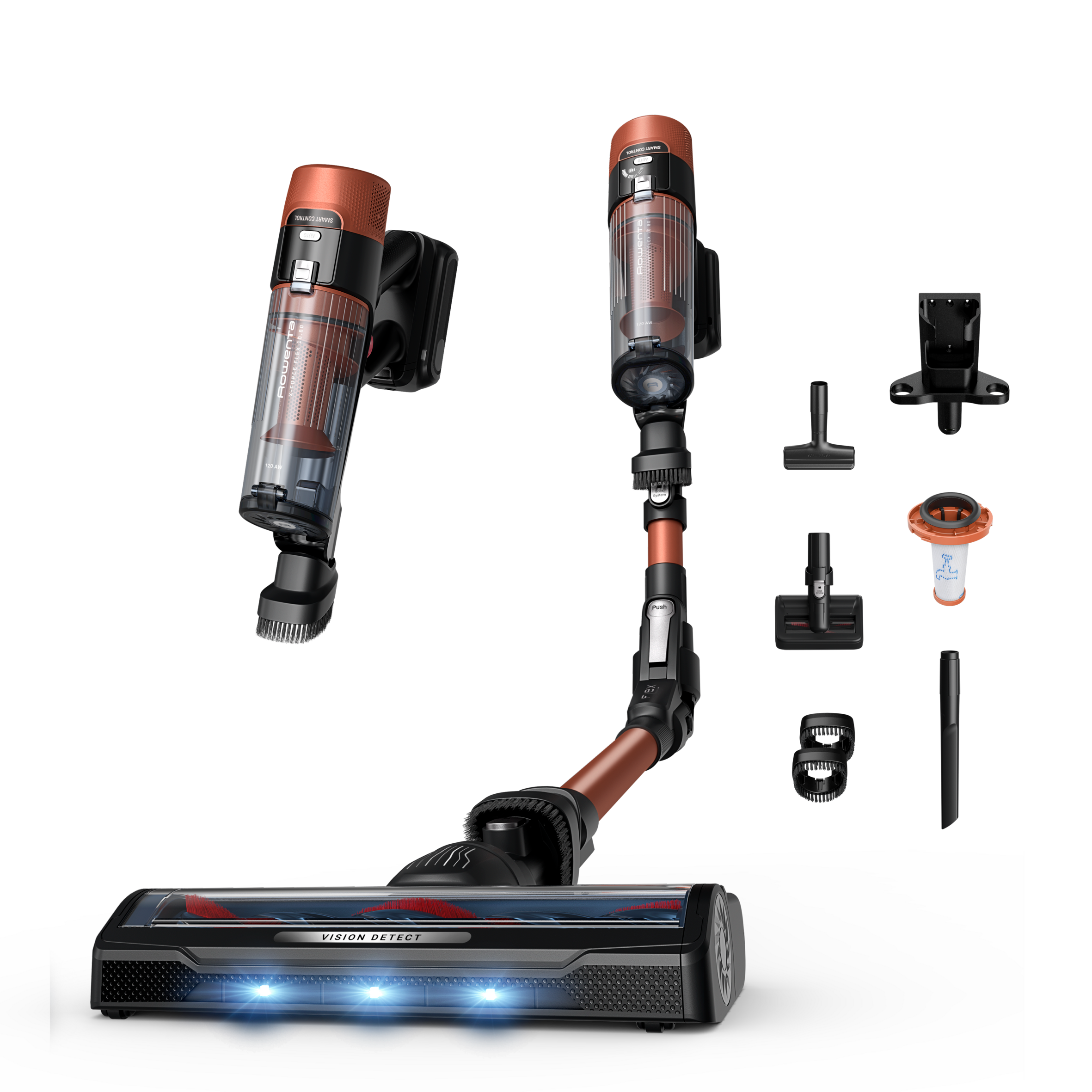 X-Force Flex 10.80, Aspirateur balai sans fil, 120 AW, 60 min, Modèle Animal
