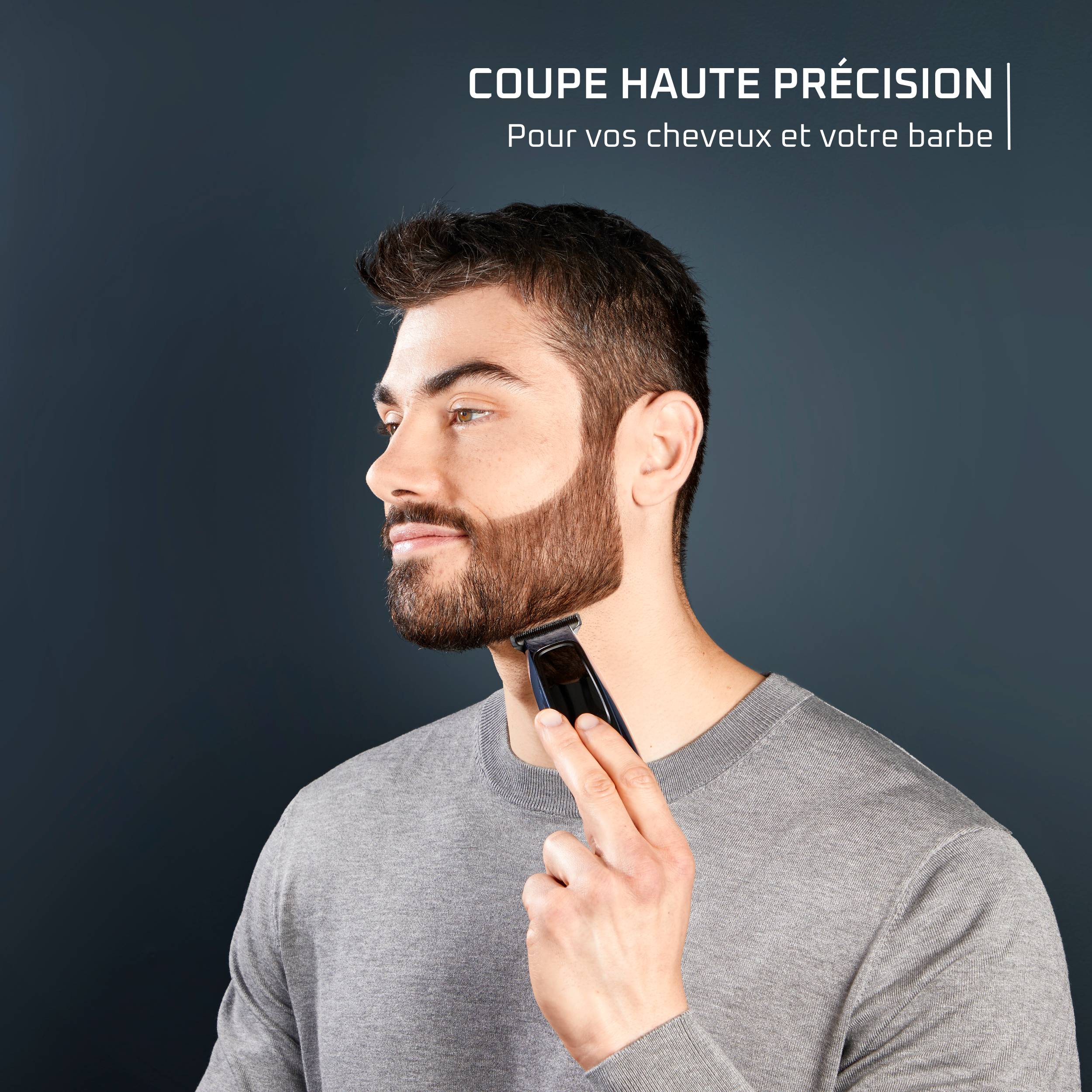 Barber Experience, Tondeuse de finition pour homme, Lame en T, Revêtement DLC