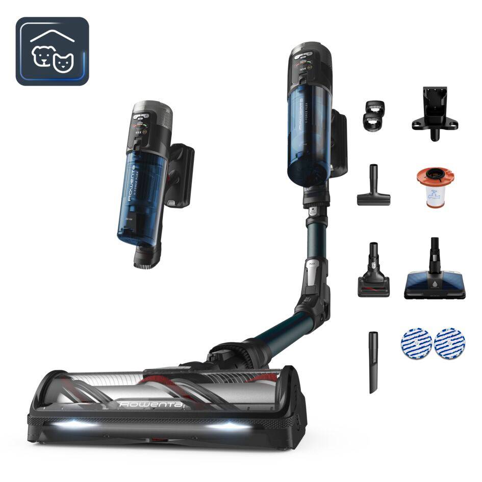 X-Force Flex 13.60 Aqua, Aspirateur balai sans fil, 150 AW, 60 min, Tête Lavante