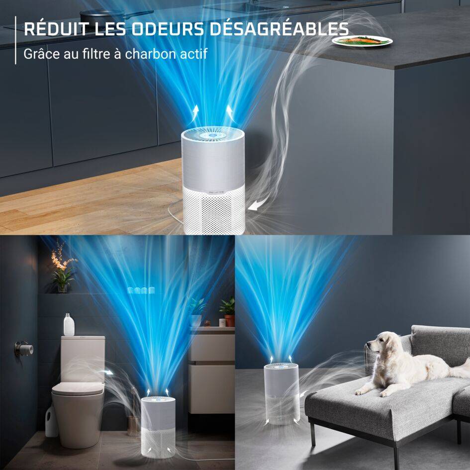 Pure Air Compact, Purificateur d'air intérieur, Purification de l'air très efficace