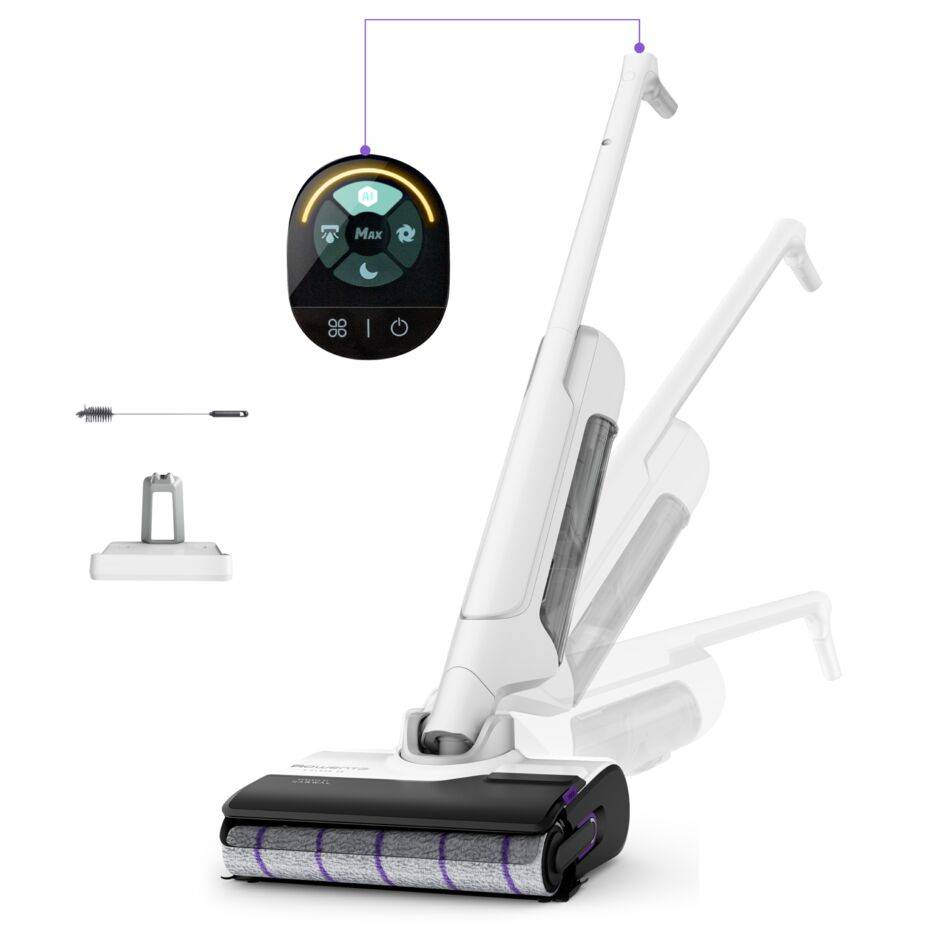 X-Clean 10 Aspirateur laveur sans fil, Longue autonomie, Nettoyage et séchage automatique