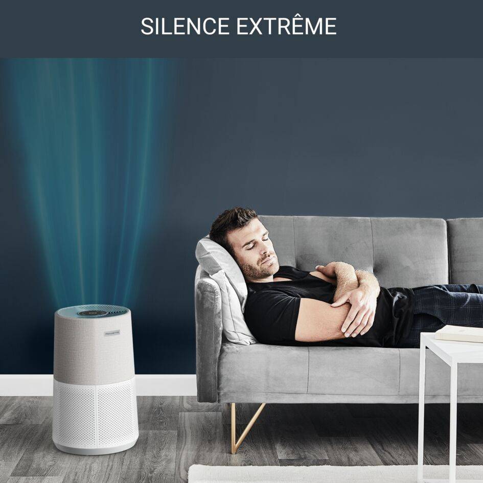 Pure Air City, Purificateur d'air, Filtration Hepa, Connecté, Compact