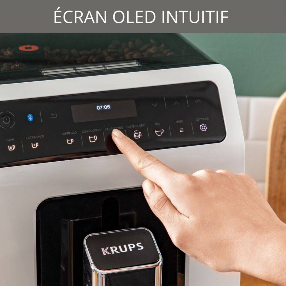 Evidence, Machine à café à grain, 15 boissons, Ecran tactile 