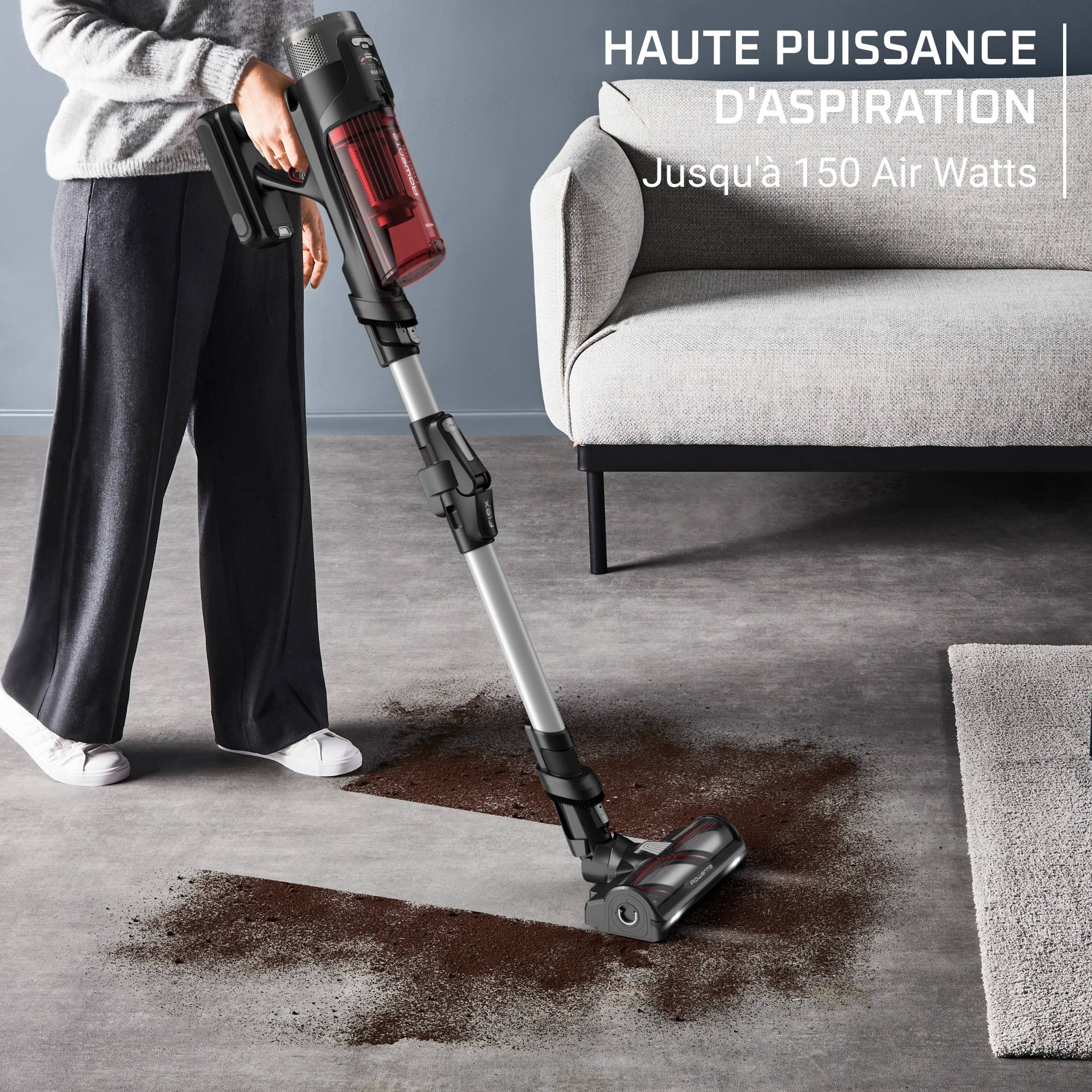 X-Force Flex 13.60, Aspirateur balai sans fil, 150 AW, 60 min, Kit complet animal