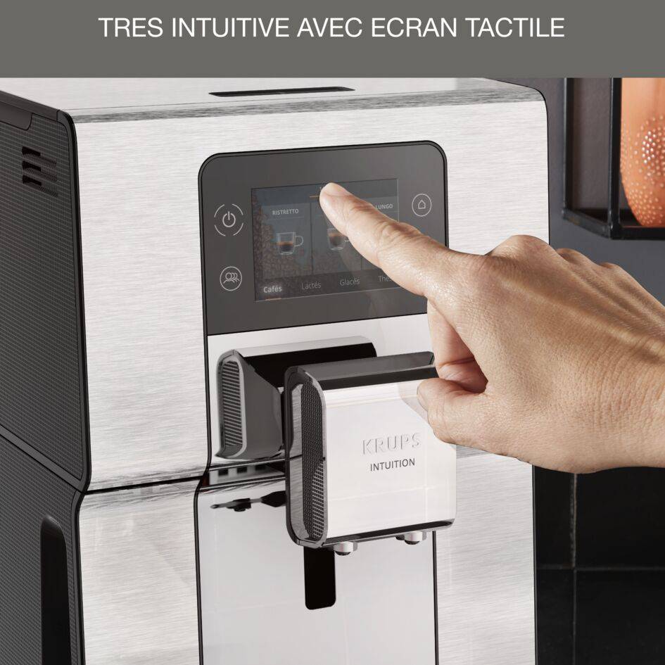 Intuition Expérience+, Krups, Machine à café à grain, 21 boissons, Ecran tactile