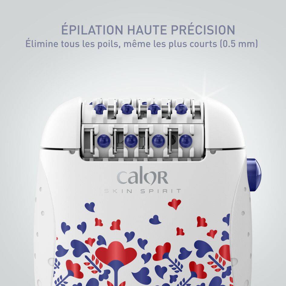 Skin Spirit, Épilateur, Haute Précision, Système de Massage, Ultra Compact, Calor
