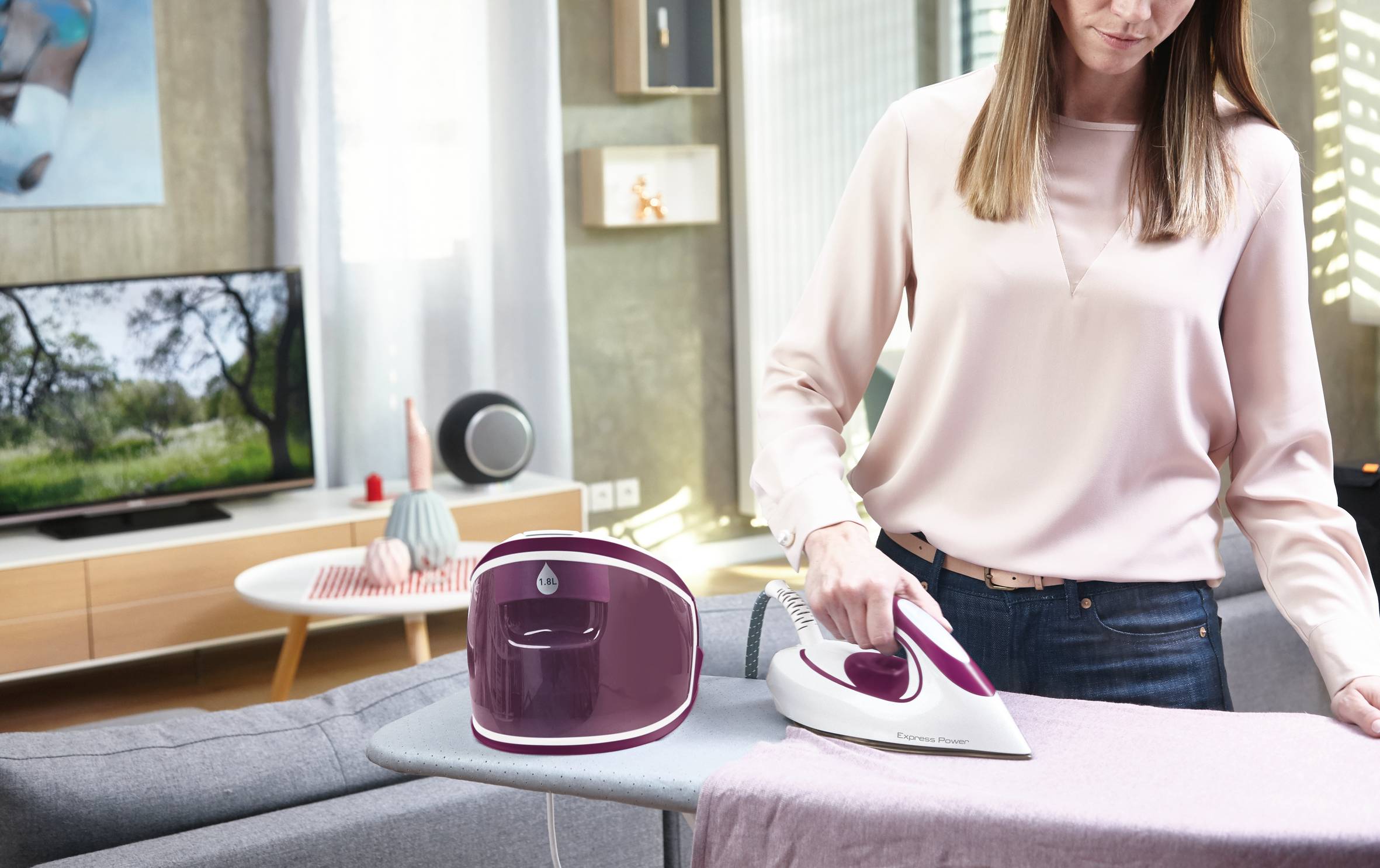 EXPRESS POWER 6,7 BARS VIOLET ET BLANC