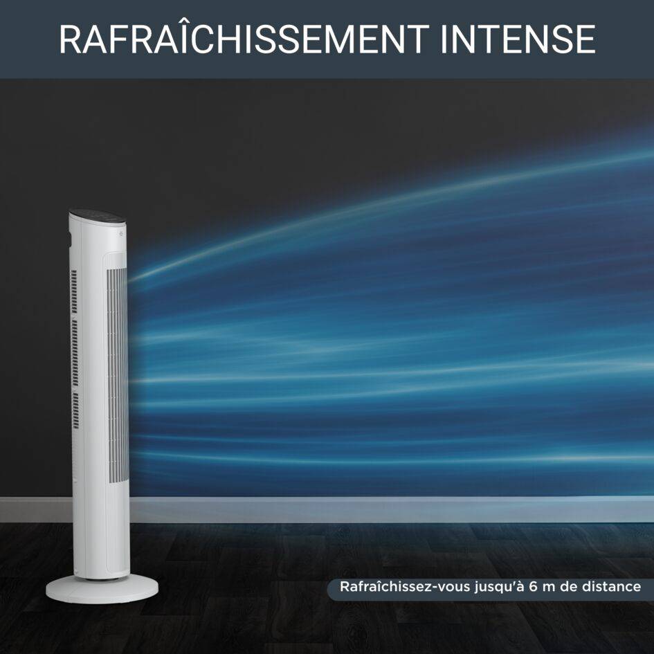 Eole Ultra, Ventilateur Colonne, Puissant, Silencieux 48dB, Economie d'énergie