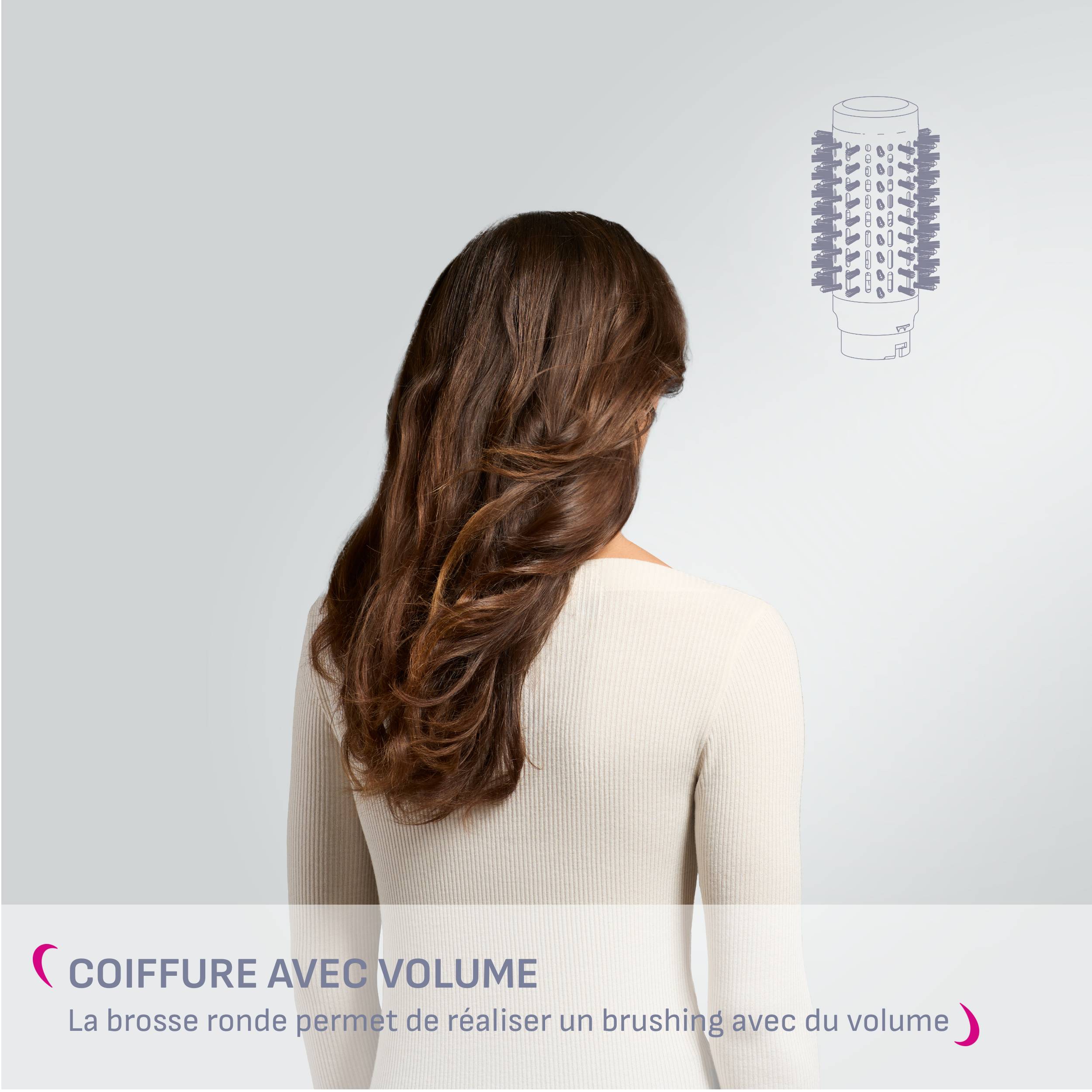 Air Shape, Brosse soufflante multistyler 4-en-1, Puissant et léger, Calor