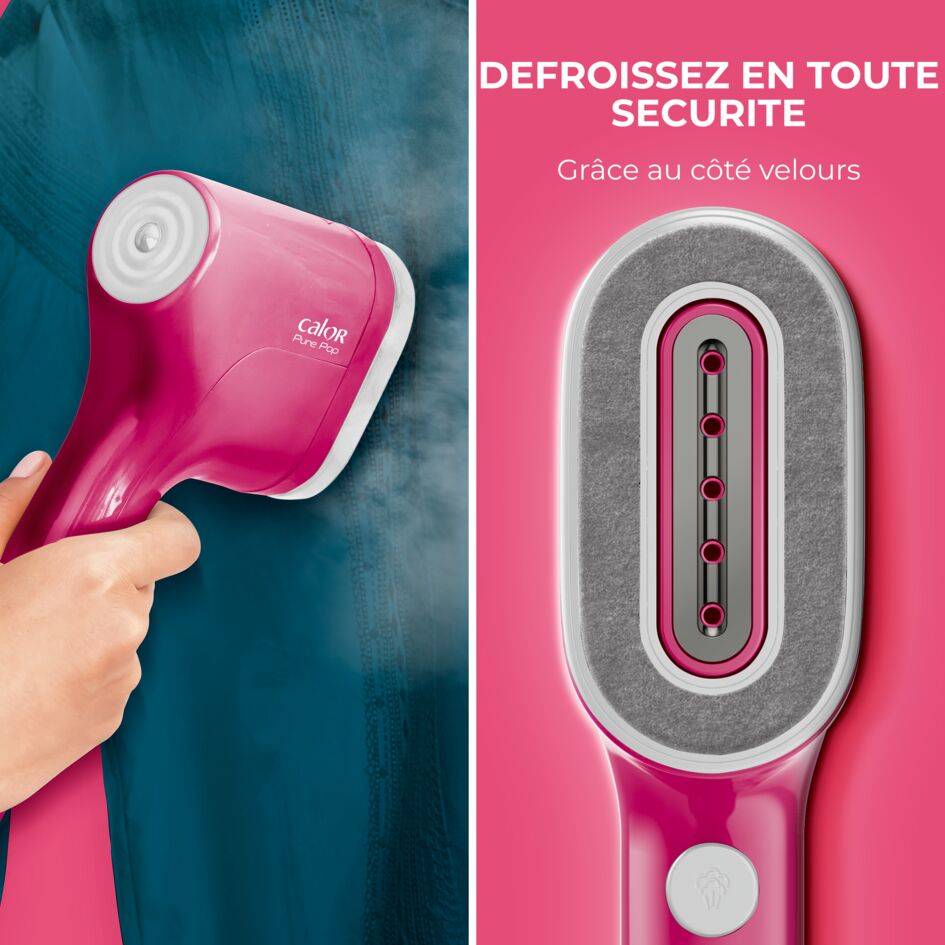 Pure POP Rose, Défroisseur à Main, 1300 W, 20&nbsp;g/min, Compact, Voyage