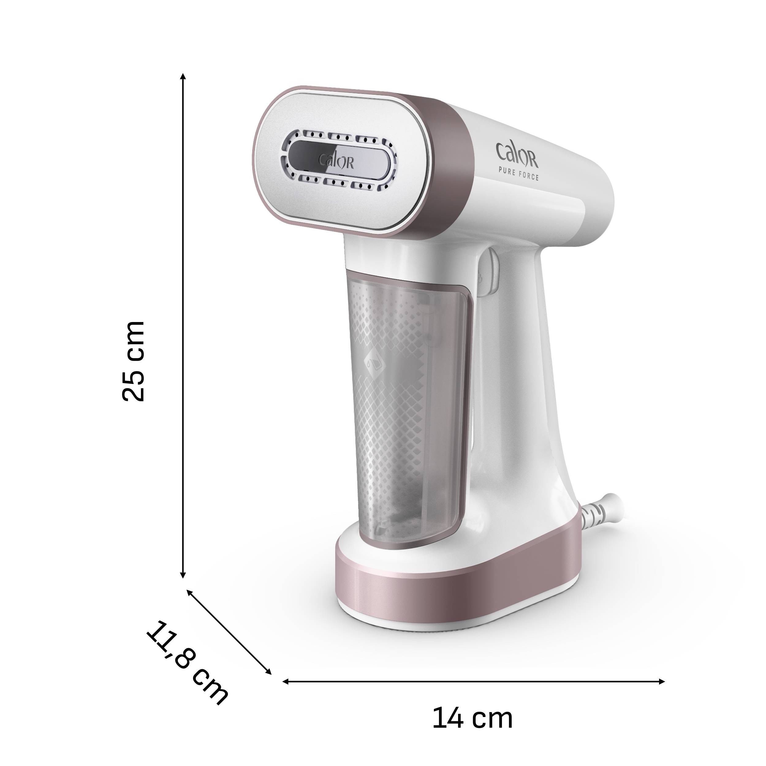 Pure Force 2en1, Défroisseur à Main et Fer à Repasser, 1800 W, 35g/min, Calor